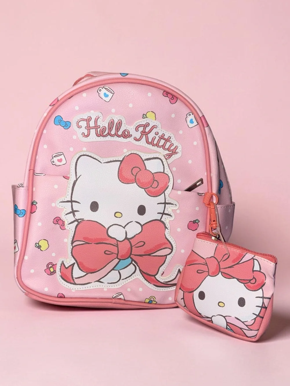 Sanrio Hello Kitty Pink Backpack with Coin Purse Set